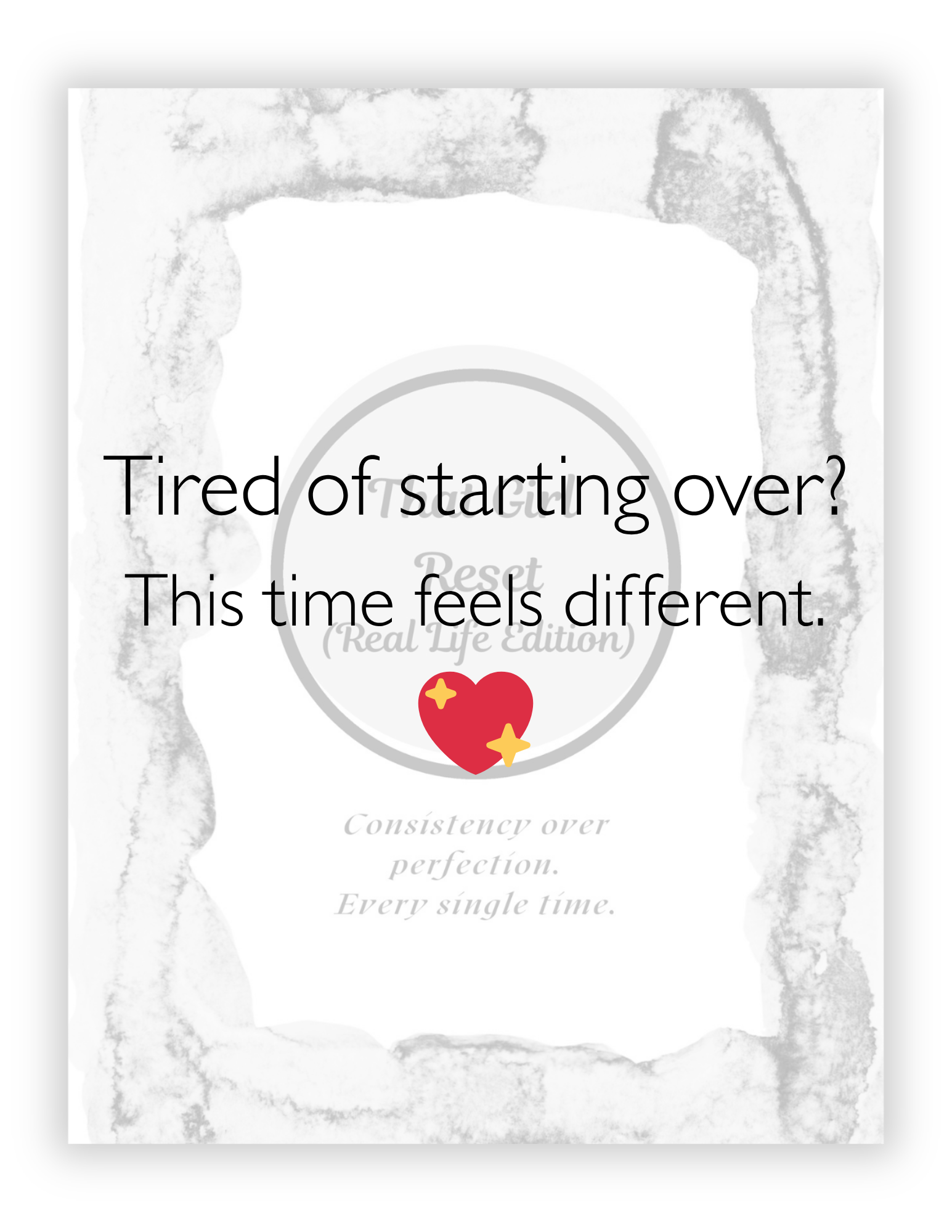 That Girl Reset Planner | 30-Day Wellness & Weight Loss Reset Printable | Habit Tracker, Meal Planner, Workout & Self-Care Planner